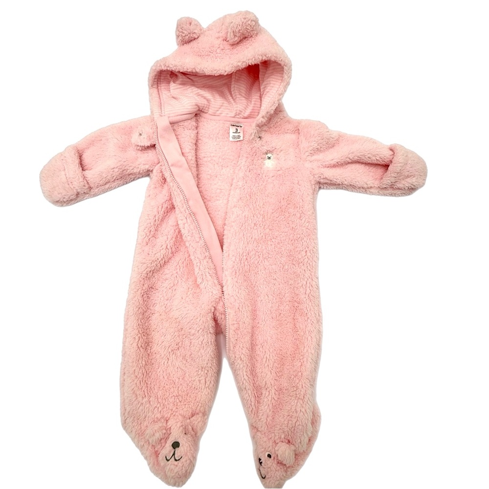 Carter's Blush Pink‎ Hooded Footie